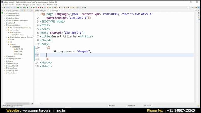 #15 Implicit Objects in JSP || Servlet and JSP Tutorial смотреть онлайн