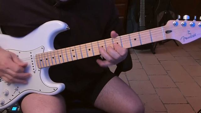 Playing Fender Player Series HSS Strat Alnico 5 - Blues Rock demo смотреть онлайн