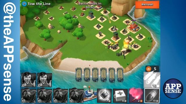 Tow the Line (27) Single Player Island - Boom Beach Walkthrough смотреть онлайн
