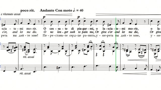 PIANO ACCOMPANIMENT of "O cessate di piagarmi - Em" смотреть онлайн