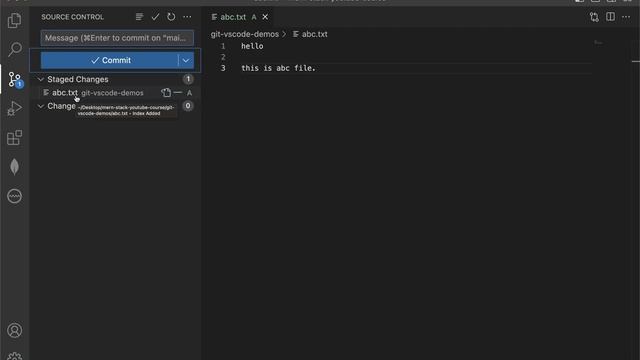 GIT and VSCode Demo - MERN Stack Full Course Playlist - 023 смотреть онлайн