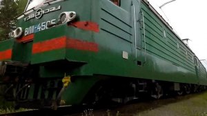 ВЛ11-458 Б/457 с грузовым поездом и Камазом