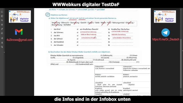Digitaler TestDaF. Wortbildung Der Adjektive
