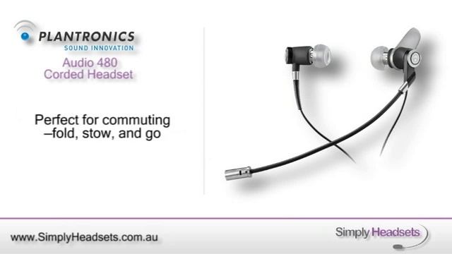 Plantronics Audio 480 USB Virtual Phone Booth Corded Headset Video Overview смотреть онлайн