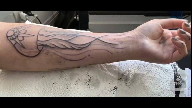 LINEWORK TATTOO JELLYFISH | HOW TO DO | DHRN TATTOO
