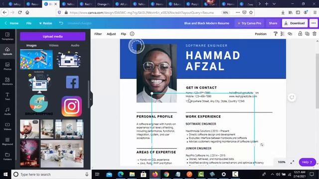 How to Create CV in Canva app || Professional Resume Design 2022 смотреть онлайн
