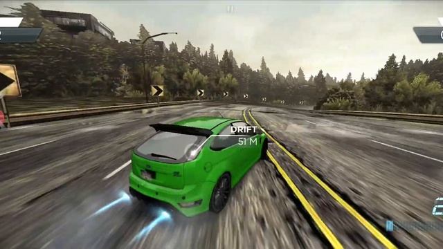 Focus RS500 VS Lancer EXO X - (NFS - MOST WANTED MOBILE) смотреть онлайн