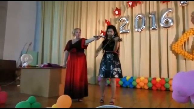 Школа №17, выпускной 2016, 17 июня, Усть-Каменогорск, Камила, скрипка смотреть онлайн