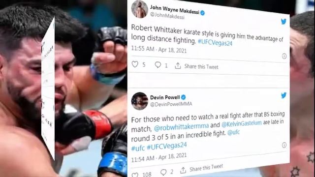 UFC Vegas 24: Pros react to Robert Whittaker’s beatdown of Kelvin Gastelum смотреть онлайн