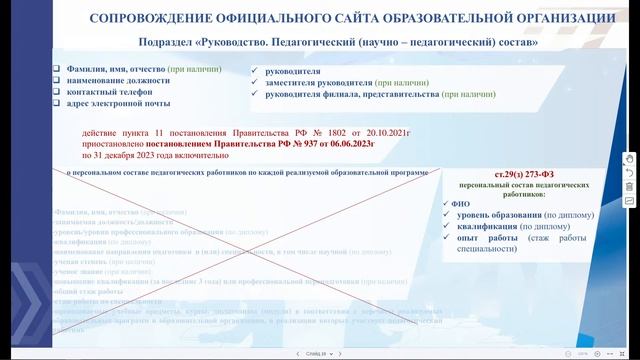 Совещание о проведении мониторинга официальных сайтов образовательных организаций в УР в 2023 смотреть онлайн