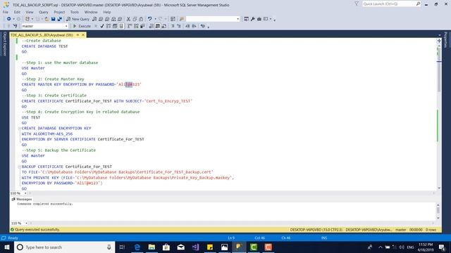 Database Encryption TDE in Pashto 18 Part 2 смотреть онлайн