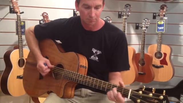 Landon Mayo playing the Taylor K26CE through a Fender Acous смотреть онлайн