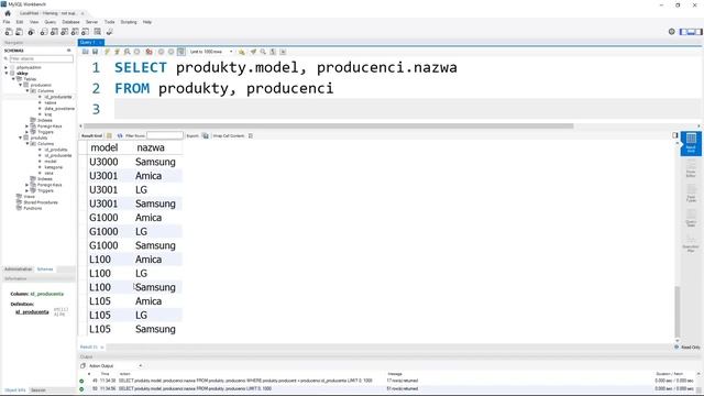 5. Kurs SQL - łączenie tabel (JOIN) смотреть онлайн
