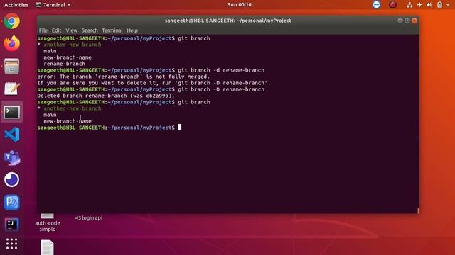 Delete a Git Branch | Code Simple смотреть онлайн
