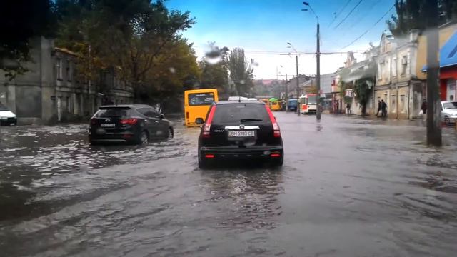 Одесса 20.09.16 потоп, Черноморского казачества спустя 5 часов после окончания ливня смотреть онлайн