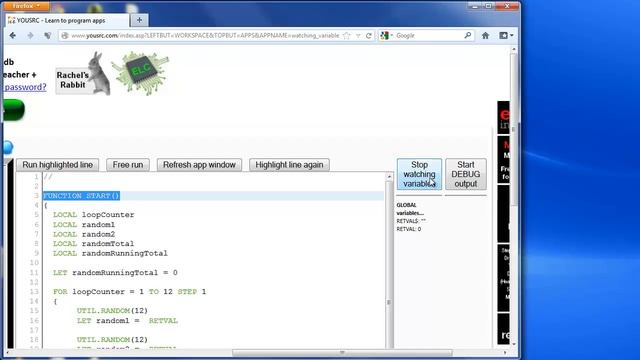 youSRC: Watching variables with the debugger смотреть онлайн