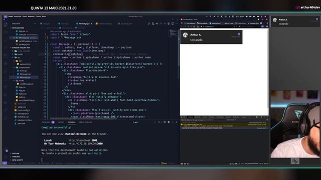 ? CHAT REAL TIME USANDO REACT | JavaScript | PT-BR смотреть онлайн
