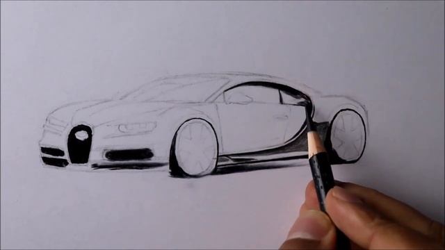 How to Draw a Car: Bugatti Chiron смотреть онлайн