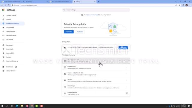 Clearing Cookie and Cache files in Google Chrome browser смотреть онлайн