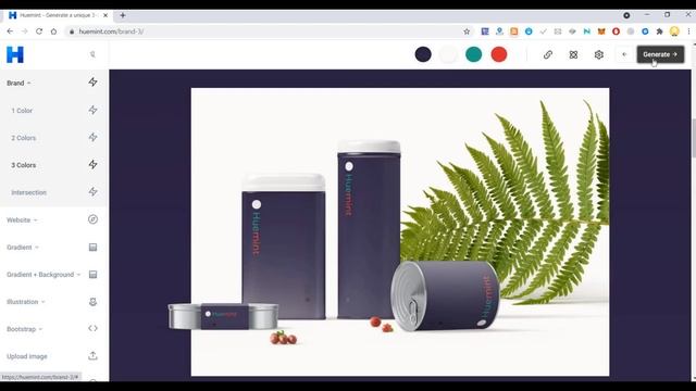 AI Color palette generator | Huemint смотреть онлайн
