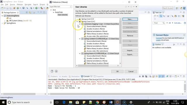 How to create, add, remove User Library in Eclipse смотреть онлайн
