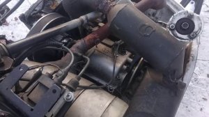 Снегоход буран на двух лыжах (стойках), с понижайкой. Часть 3.