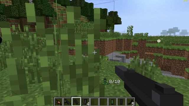 Minecraft Mod Showcase Part 2! Flans Mod GUNS! смотреть онлайн
