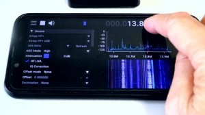 «Airspy HF+ Discovery» with «SDR++» on my android smartphone