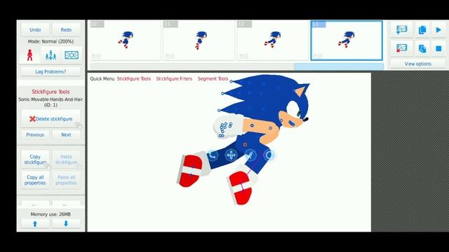 how to animate sonic run in Stick nodes watch me animate смотреть онлайн