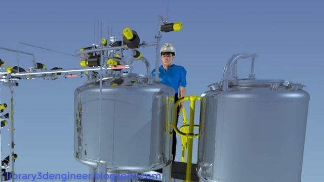 Process Plant Piping || Download free 3D cad models #100175 смотреть онлайн