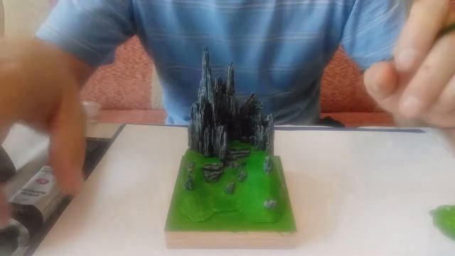 Night lamp made of epoxy resin " Mountain valley". Ночник из эпоксидной смолы смотреть онлайн