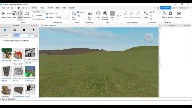 Как создать свой город в Роблокс. Работа с Toolbox смотреть онлайн