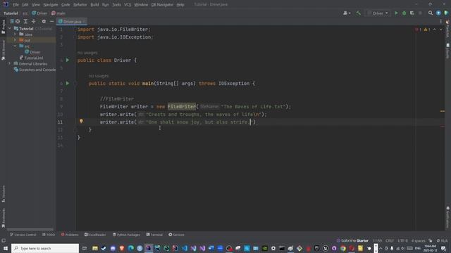 Java I/O Episode 14: FileWriter Class смотреть онлайн
