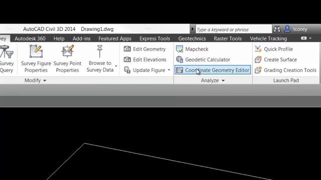 AutoCAD Civil 3D COGO Editor смотреть онлайн
