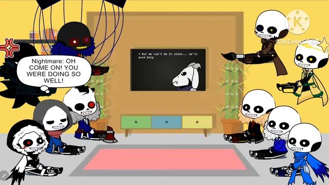 Undertale AUs react to Glitchtale Season 1 episode 5 Season 1 finale смотреть онлайн