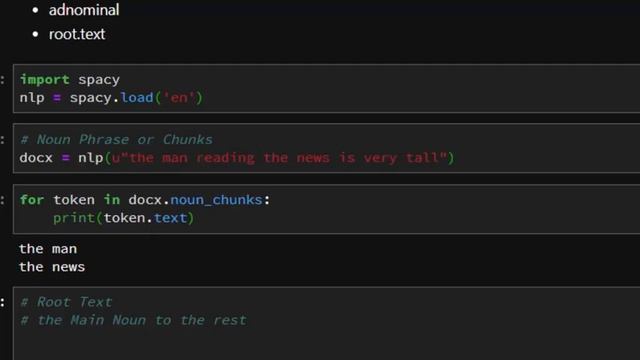 SpaCy Python Tutorial - Noun Chunks смотреть онлайн