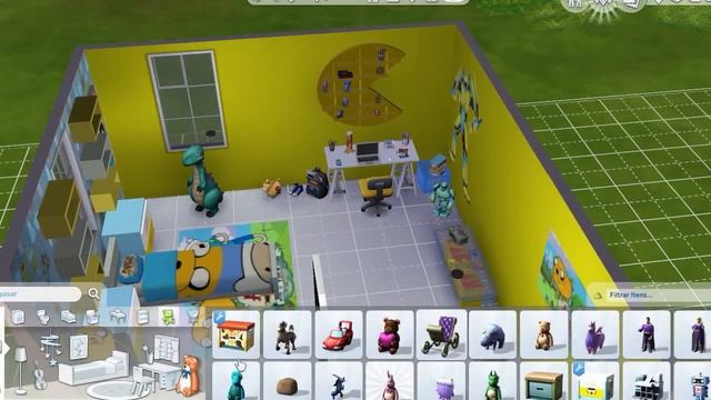 The Sims 4 - Let's Build a Room - Kids Bedroom - ADVENTURE TIME смотреть онлайн