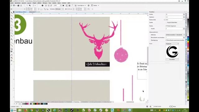 Grußkarten erstellen - Weihnachtskarten mit CorelDRAW смотреть онлайн