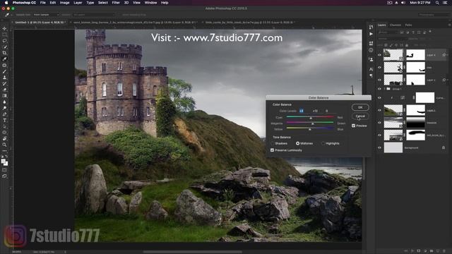 A Demon Near the Fort !! Matte painting !! Photoshop Tutorial смотреть онлайн