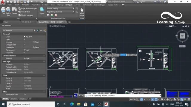 ปริ้นตรงจากออโต้แคด | AutoCAD PLOT Printing | "แบบนุ่ม" смотреть онлайн