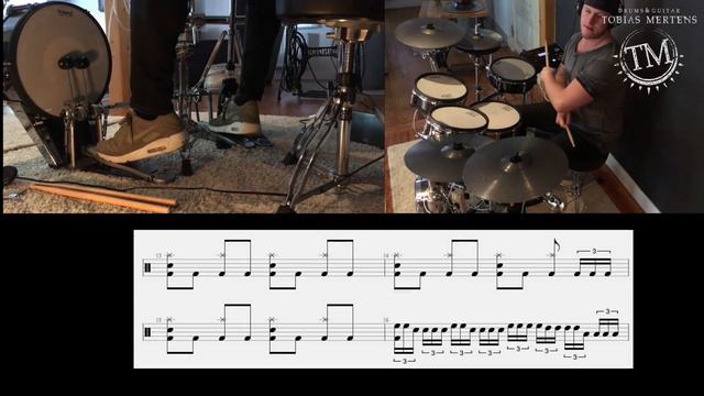 Drum and Guitar Cover Dream Theater "The Enemy Inside" by Tobias Mertens смотреть онлайн