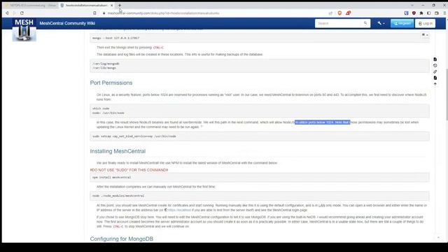 MeshCentral Install Ubuntu смотреть онлайн