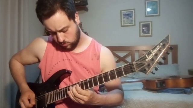 Ozzy Osbourne Bark at the moon guitar cover. смотреть онлайн