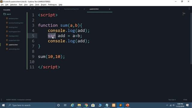 JavaScript is Weird ? What is Use Strict Mode in Advanced JavaScript in Hindi ❤️ смотреть онлайн