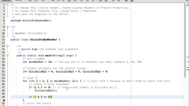 Count the numbers divisible by 2,3 and 5 - Java смотреть онлайн