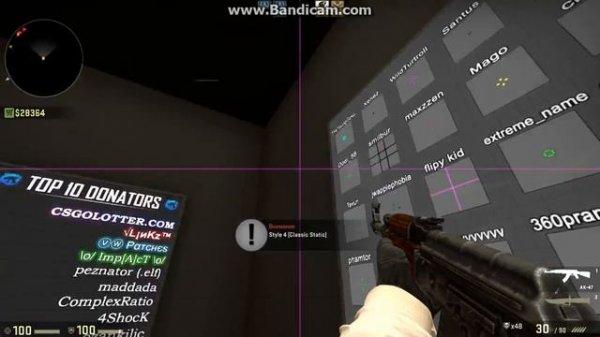Карта для настройки прицела в CS:GO-Сrashz Crosshair Generator
