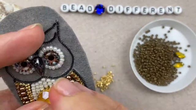 СОВА * брошь из бисера | процесс создания #DIY (18) смотреть онлайн