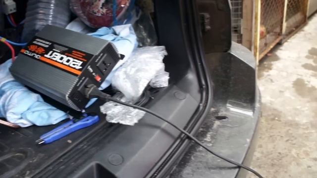 Автоинвертор в работе