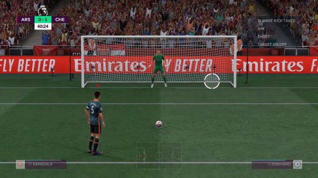 JORGINHO PENALTY GOAL SERIES AGAINTS ARSENAL - FIFA 22