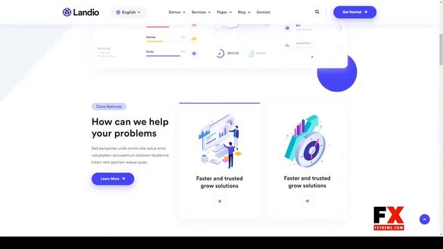Landio - Multipurpose Landing Page Angular Template landing page business Kana смотреть онлайн